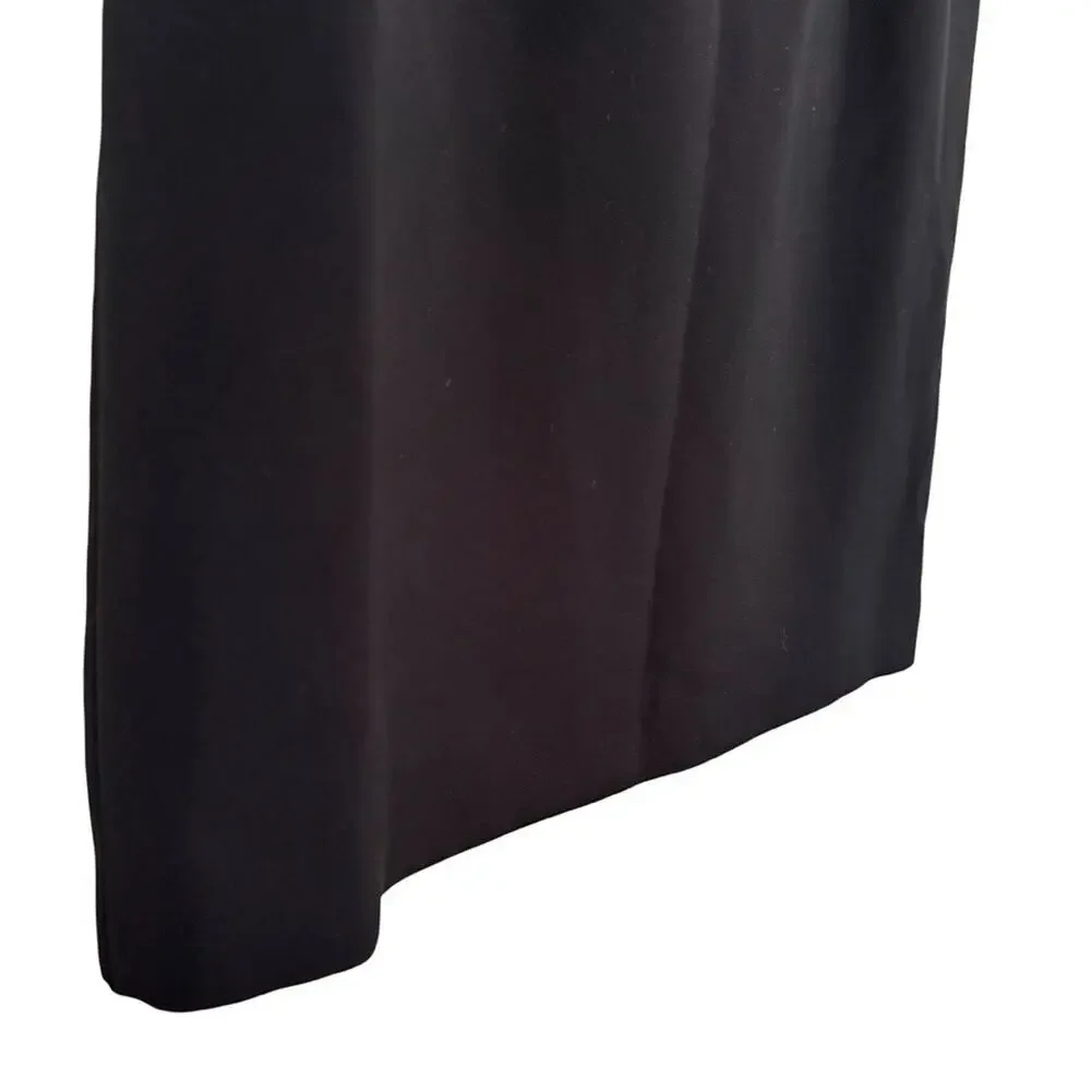 Kasper Black Plum Trim Career Skirt & Suit Jacket Blazer Lined 2 Piece Set sz 8
